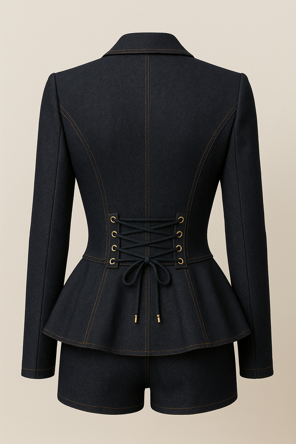 Blazer con peplum entallado