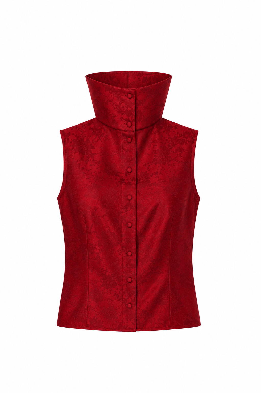 Camisa en jacquard de seda