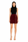 Falda en crepe de seda