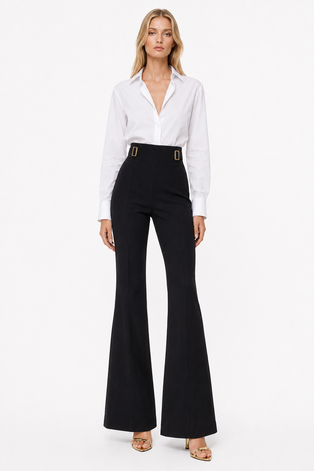 Pantalón de traje en crepe de seda
