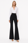 Pantalón de traje en crepe de seda