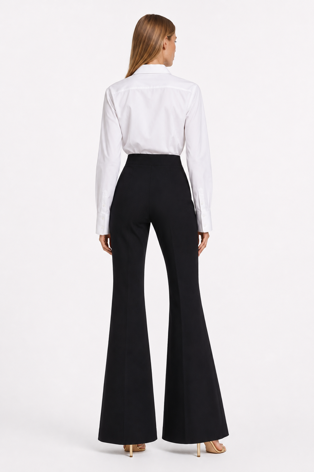 Pantalón de traje en crepe de seda