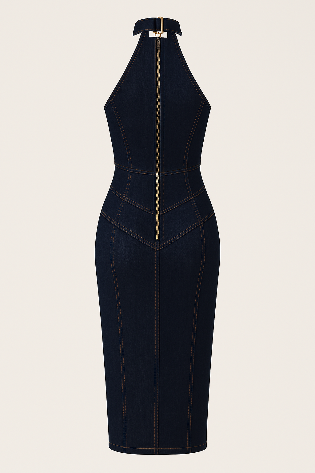 Vestido de escote halter