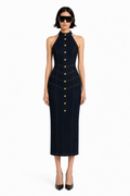 Vestido de escote halter
