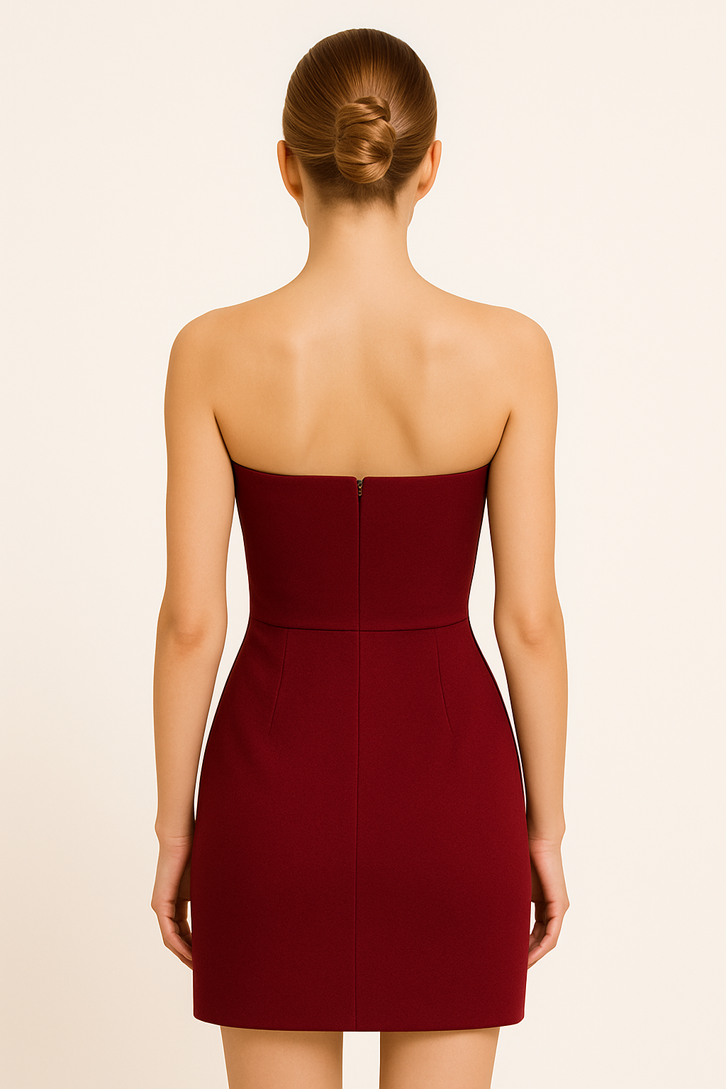 Vestido en crepe de seda